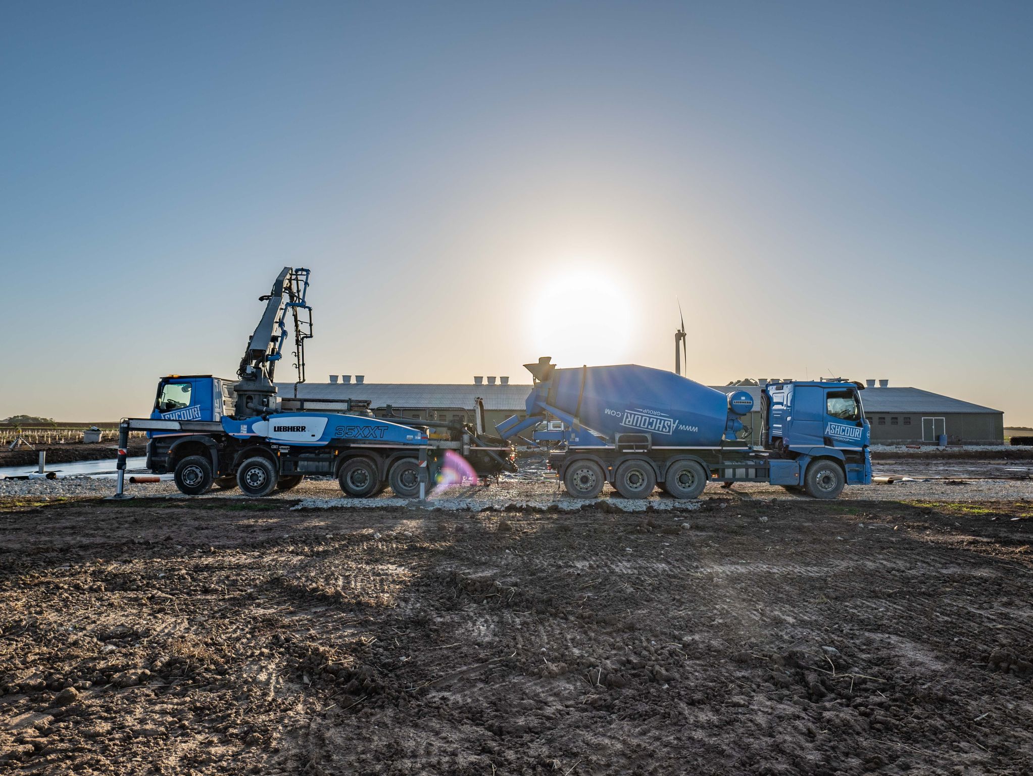 Onsite With Our Concrete Mixers And Pump